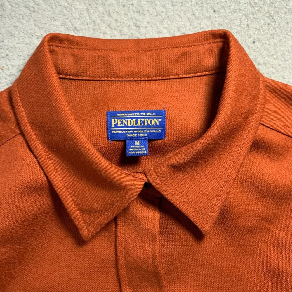 PENDLETON Shirt Womens Medium Button Up Virgin Wo… - image 10